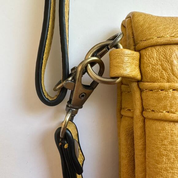 Joy Susan Butter Yellow Crossbody Wristlet Clutch Purse Women's Hands Free Bag - Picture 4 of 10